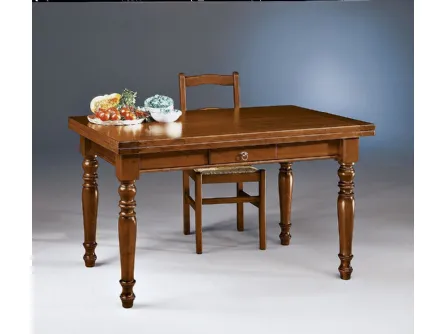 Tavolo in legno rettangolare allungabile 505-A di Zanini